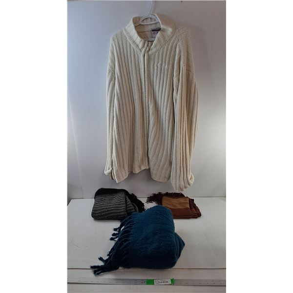 Curves Sweater- 3XL & (3) Scarves