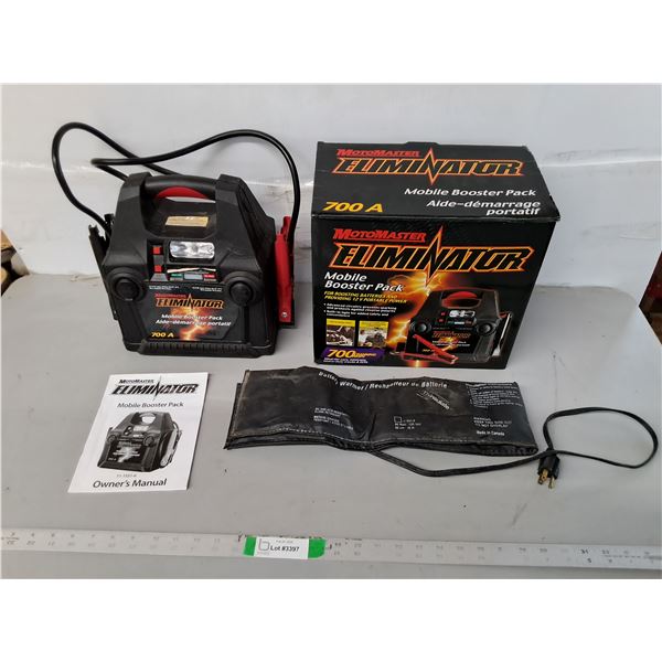 Motomaster Eliminator Mobile Booster Pack & Battery Warmer- Untested, Cannot Ship