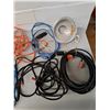 Image 2 : (8) Extension Cords- Untested & Work Light- Working