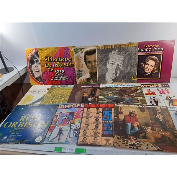 (14) Records- Conway Twitty, Hank Williams Jr., Roy Orbison, Misc.