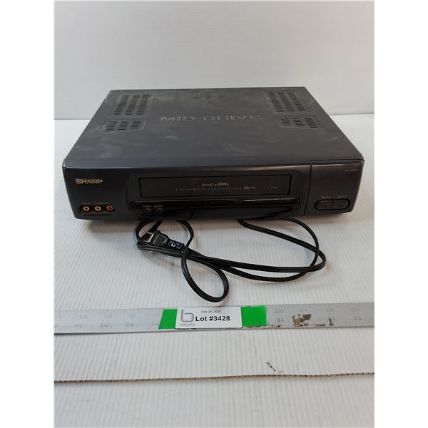 Sharp VHS Player- Powers On - PICK UP