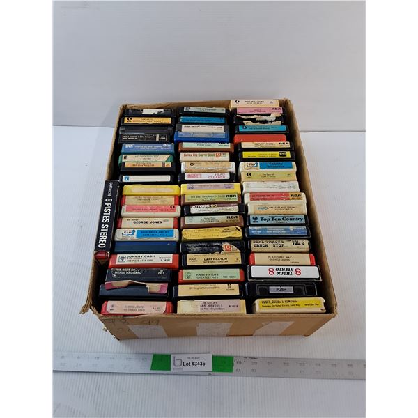 8 Track Tapes- George Jones, Waylon Jennings, The Rolling Stones, Misc.