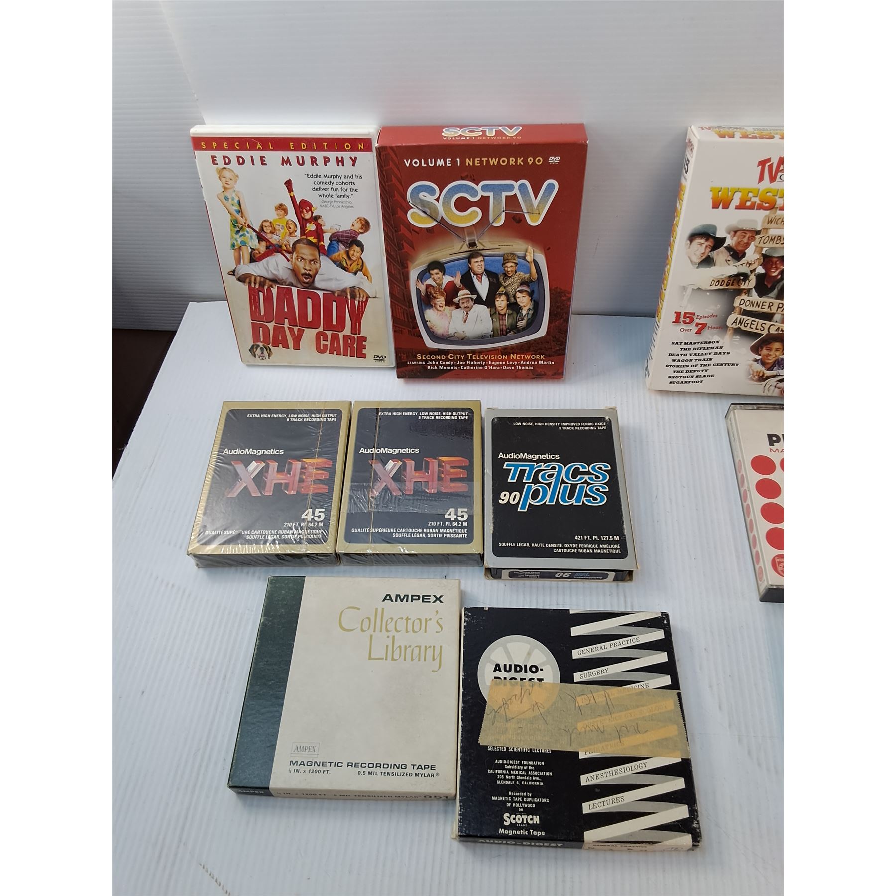 DVDs- SCTV, Guitar Control Secrets, Cowboy Kid Nintendo Game, Misc ...