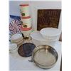 Image 2 : Assorted Kitchenware- Burner Covers, Saucers, Mugs, Toaster, Tupperware,Tins - PICK UP