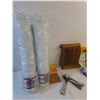 Image 3 : Assorted- Cutlery, Coasters, GW Plastic Cups, Decor