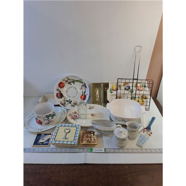 Assorted- Glassware, Serving Dish, Platter, Roaster, Coasters, Miscellaneous - PICK UP