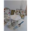 Image 2 : Assorted- Glassware, Serving Dish, Platter, Roaster, Coasters, Miscellaneous - PICK UP