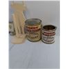 Image 2 : Assorted- Sealer Lids, Matchbox Wall Mount, Paper Towel Holder, Vintage Tins