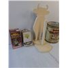 Image 3 : Assorted- Sealer Lids, Matchbox Wall Mount, Paper Towel Holder, Vintage Tins