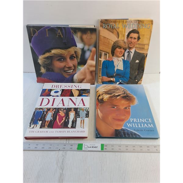 (4) Books - Princess Diana/Prince William- Multiple Author