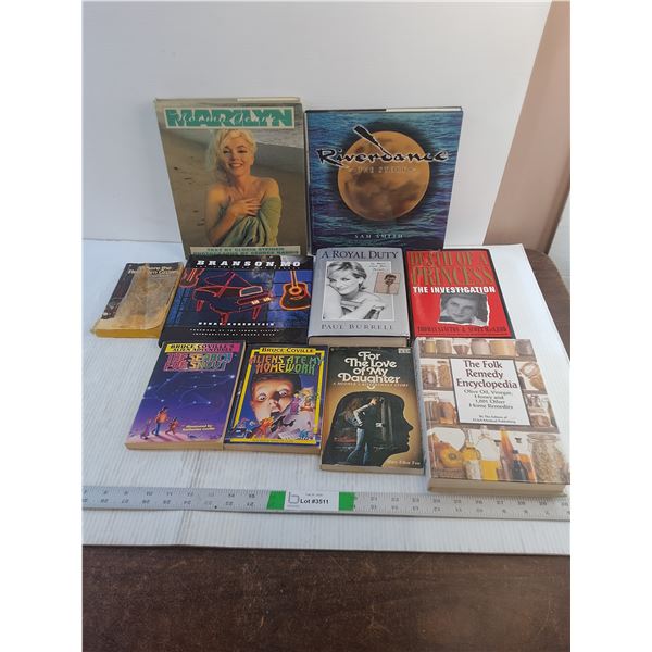 (10) Books - Assorted Title/Author- Marilyn Monroe,  Riverdance