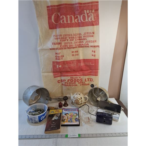 Assorted- Flour Sack, Strainer, Sifter, Etc