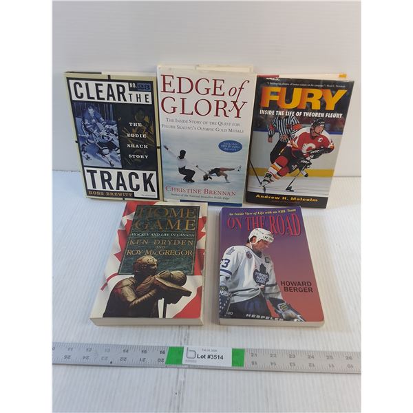 (5) Books- Multiple Title/Author- Hockey, Figure Skating
