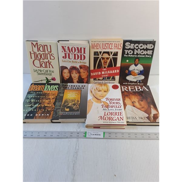 (8) Books- Multiple Title/Author- Reba McEntire, Roberto Alomar, Lorrie Morgan, Naomi Judd, etc