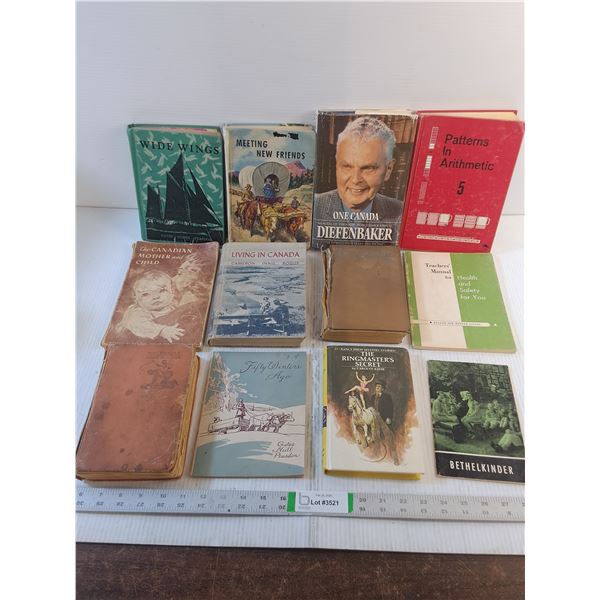 (12) Vintage Books - Multiple Title/Author- Textbook, Nancy Drew, etc