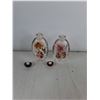 Image 3 : (2) Traditional Chinese Snuff Bottles with Case- Reverse Painred
