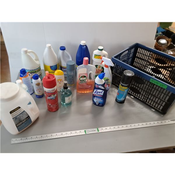 Clorox- Full, Vim Floor Cleaner- Half, Resolve Carpet Cleaner- Full- As Is - CANNOT SHIP