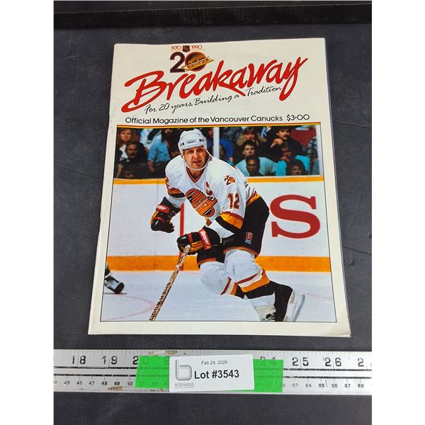 Breakaway Official Magazine of the Vancouver Canucks