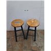 Image 1 : *(2) Wooden Stools - PICKUP ONLY