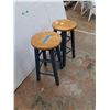 Image 3 : *(2) Wooden Stools - PICKUP ONLY