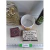 Image 4 : Dry Sea Weed, Scented Candle, Floral Life Leafshine Spray, Ceramic Vase, Misc
