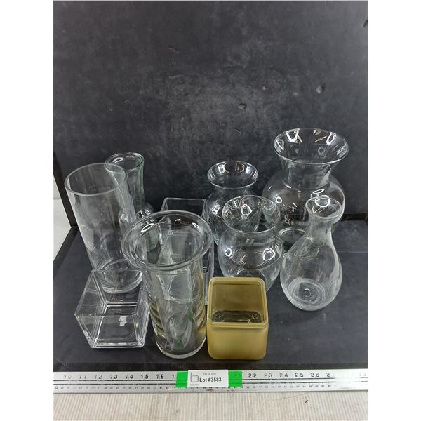 Assorted Glass Vases - PICK UP