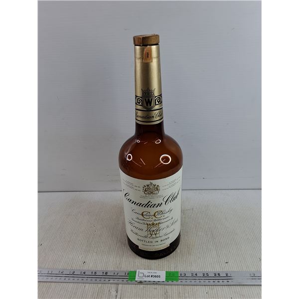 1 Us Gal Canadian Club Glass Whisky Bottle - Empty - PICK UP