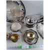 Image 8 : Silverplate Tea and Cream & Sugar Serving Set, Silversmith's Gloves, Dry Silver Polish