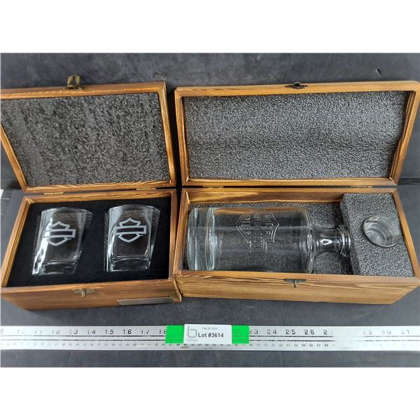 Harley Davidson Decanter & Glasses Gift Set