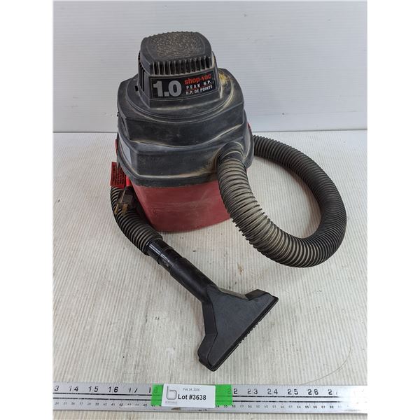 Shop Vac 1.0 Peak HP Vacuum Cleaner - Powers On, As Is - PICK UP