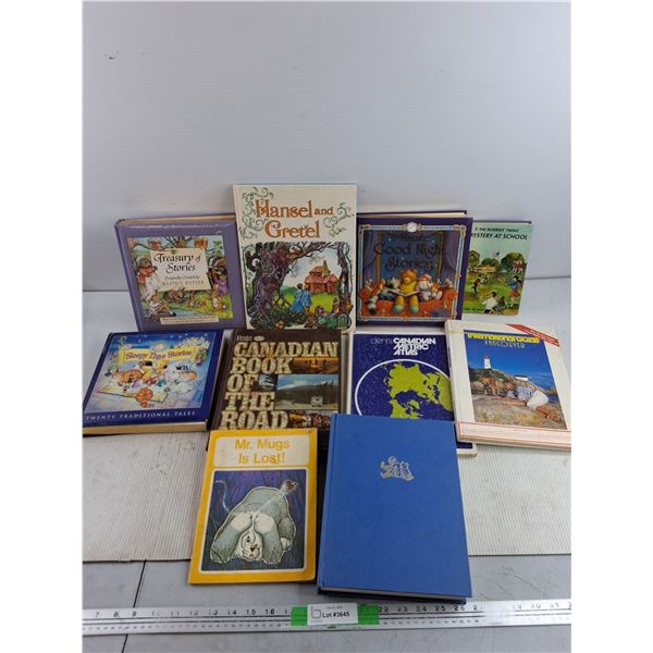 Assorted Books - Hansel & Gretel, Canadian Book of the Road, Good Night Stories