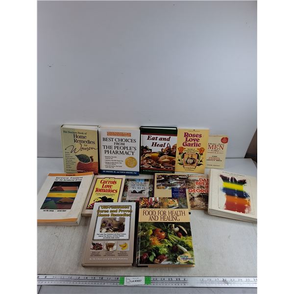 Assorted Books - Eat & Heal, Carrots Love Tomatoes, Home Remedies for Woman