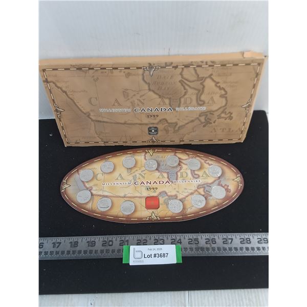 Royal Canadian Mint 1999 Millennium Quarter Set