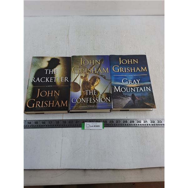 (3) John Grisham Novels (The Racketeer, The Confession, Gray Mountain)