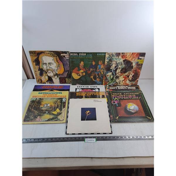 (10) Records (Burl Ives, Buffy Sainte-Marie, Bruce Cockburn)