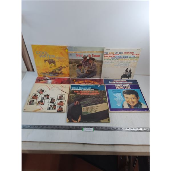(10) Records (Spinners, Sons of the Pioneers, Sonny James)