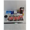 Image 1 : Assorted Auto Parts (Spark Plugs, Filters, Thermostat, Misc.)