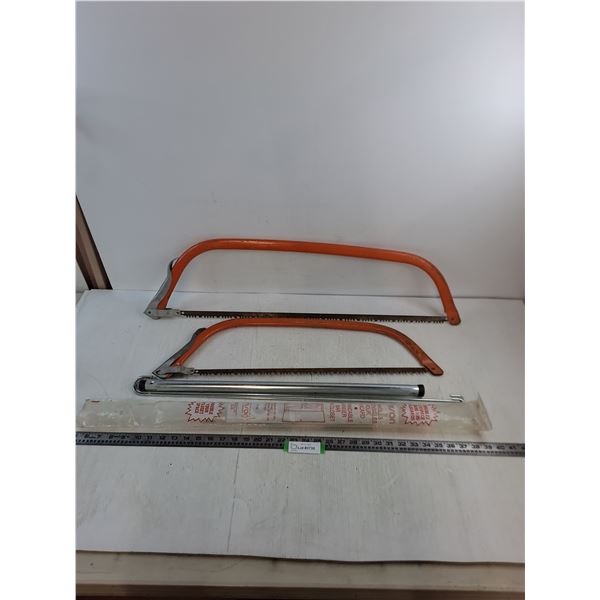 (2) Bow Saws, Expandable Hanger Bar - Pickup Only