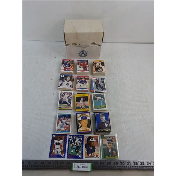Medium Quantity of Assorted Mostly 1980's/90's NHL & MLB Collector Cards - Unauthenticated