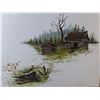 Image 2 : Framed Abandoned Farmhouse Painting 25.75" x 20", Cannot Ship