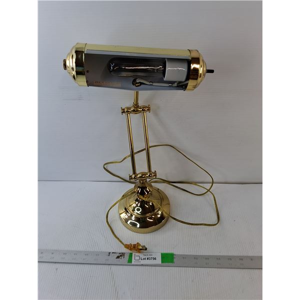 Adjustable Brass Desk Lamp- Powers On - PICK UP ONLY
