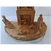 Image 2 : Wooden Lamp with Shade 23"- Powers On- Cannot Ship