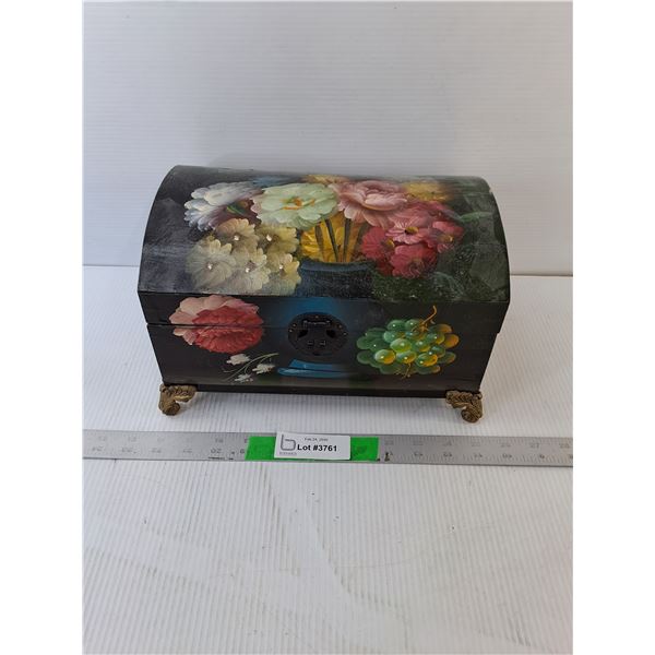 Painted Wooden Storage Box 11" x 7.5" x 7", Photo Frames & Ceramic Coasters