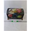 Image 1 : Painted Wooden Storage Box 11" x 7.5" x 7", Photo Frames & Ceramic Coasters