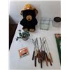 Image 3 : Battery Candle Lamps, Copper Pot, Fondue Forks, Misc. Pickup Preferred