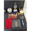 Image 2 : Coasters, Jellyfish Paperweight, Vintage Magnifying Glass, Misc - PICK UP