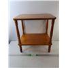 Image 1 : Two Tiered Wooden Side Table 18.5" x 13" x 20", Cannot Ship