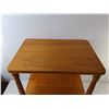 Image 2 : Two Tiered Wooden Side Table 18.5" x 13" x 20", Cannot Ship