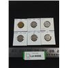 Image 1 : (6) Canadian Nickels from 1943-1947