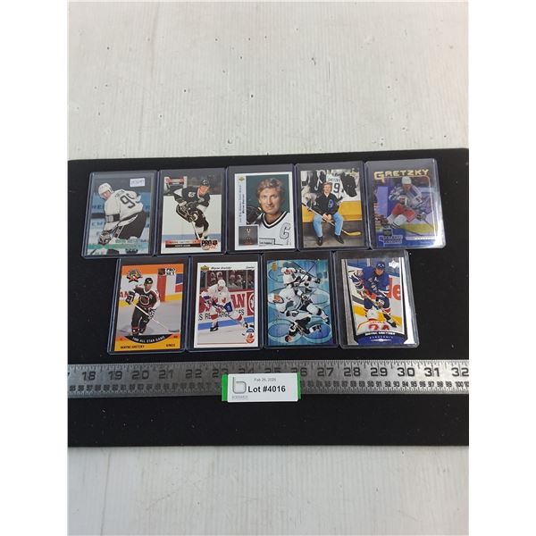 (9) Assorted Wayne Gretzky Collector Cards - Unauthenticated